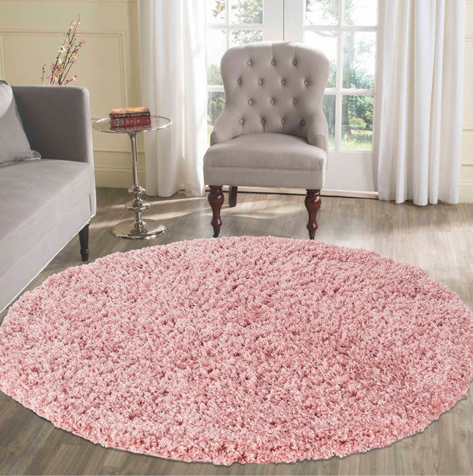 Oxford Plain OXF00 Baby Pink Round Rug-Desire Rugs-Rug Love - The Most Loved Rug Store