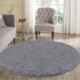 Oxford Plain OXF00 Dark Grey Round Rug