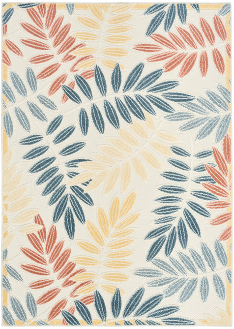 Aloha ALH18 In-Outdoor Ivory/Blue Rug