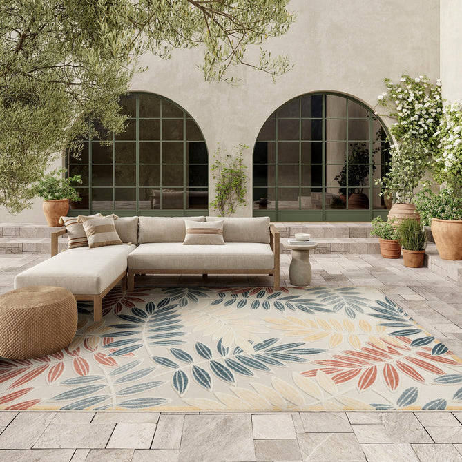 Aloha ALH18 In-Outdoor Ivory/Blue Rug