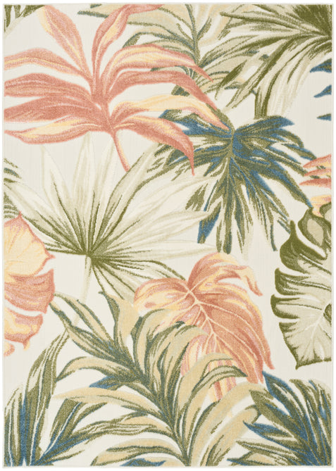 Aloha ALH43 In-Outdoor Ivory/Green Rug-Nourison-Rug Love - The Most Loved Rug Store