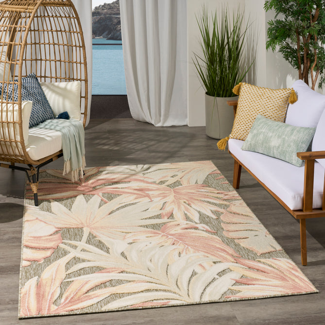 Aloha ALH43 In-Outdoor Sage/Rose Rug-Nourison-Rug Love - The Most Loved Rug Store