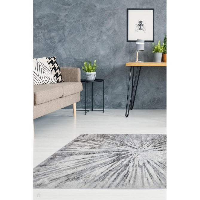 Abstract Burst Grey Rug-Melrose-Rug Love - The Most Loved Rug Store