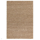 Adler Modern Plain Hand-Woven Textured Tonal Chunky Boucle Wool Loop Pile Honey Rug