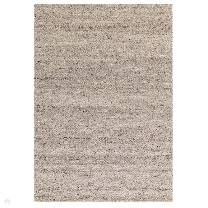 Adler Modern Plain Hand-Woven Textured Tonal Chunky Boucle Wool Loop Pile Silver Rug-Asiatic Carpets-Rug Love - The Most Loved Rug Store