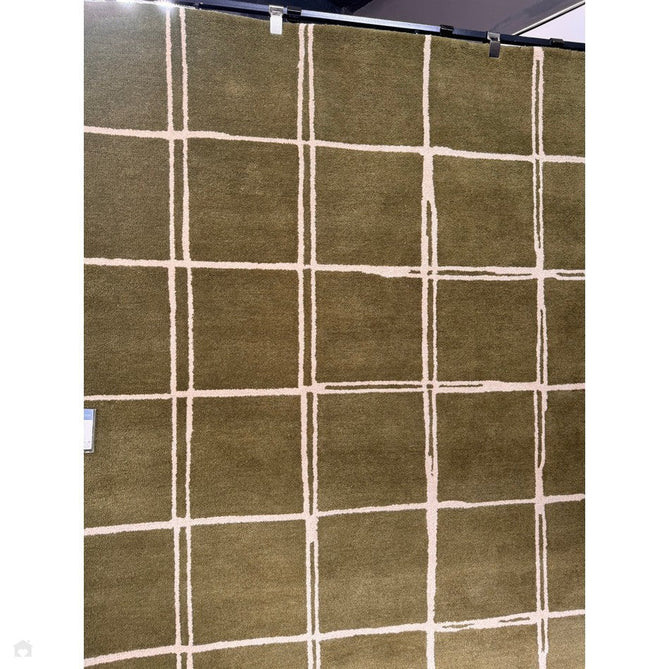 Albany Grid Modern Geometric Hand-Woven Wool Olive/Cream Rug-Asiatic Carpets-Rug Love - The Most Loved Rug Store