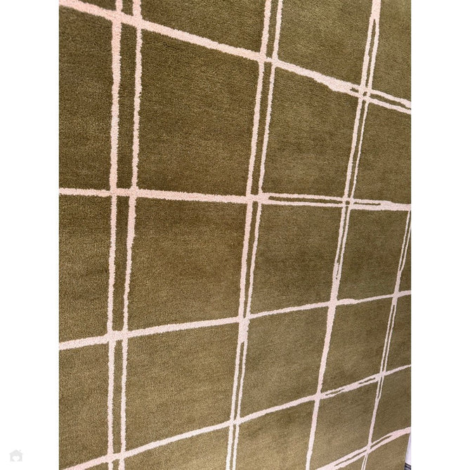 Albany Grid Modern Geometric Hand-Woven Wool Olive/Cream Rug-Asiatic Carpets-Rug Love - The Most Loved Rug Store