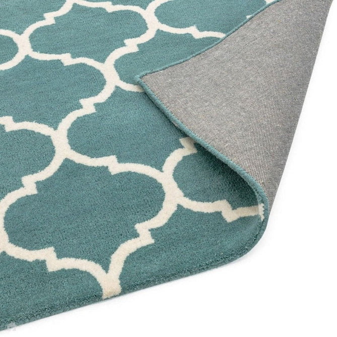Albany Ogee Modern Geometric Hand-Woven Wool Duck Egg/Cream Rug-Asiatic Carpets-Rug Love - The Most Loved Rug Store