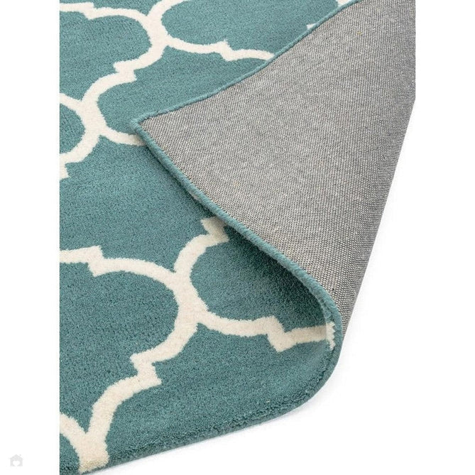 Albany Ogee Modern Geometric Hand-Woven Wool Duck Egg/Cream Rug-Asiatic Carpets-Rug Love - The Most Loved Rug Store