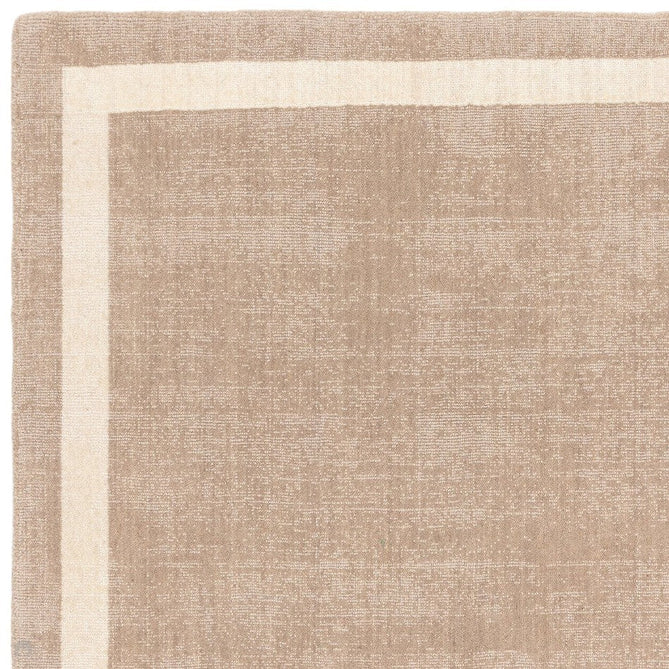 Albi Modern Plain Border Tonal Distressed Hand-Woven Textured Wool Low Profile Tip Sheared Short Pile Sand Rug-Asiatic Carpets-Rug Love - The Most Loved Rug Store