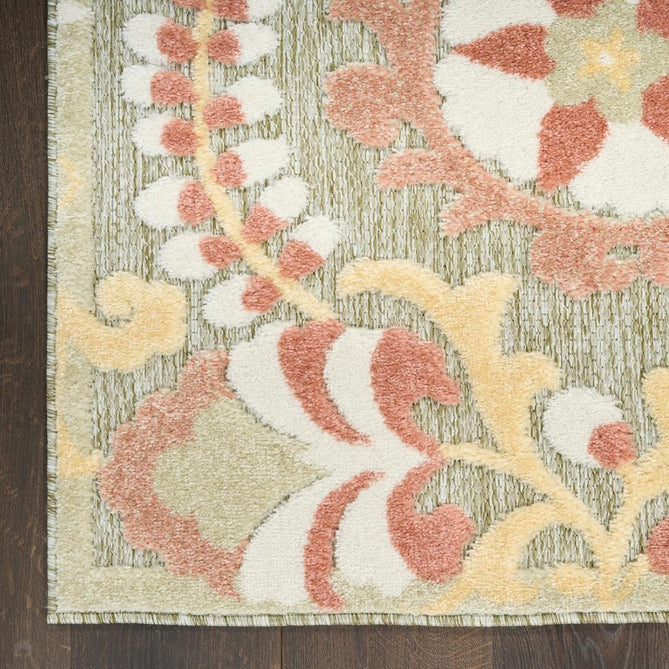 Aloha ALH17 In-Outdoor Sage/Rose Rug-Nourison-Rug Love - The Most Loved Rug Store