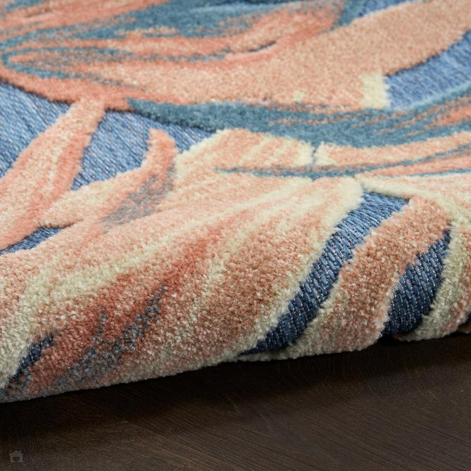 Aloha ALH43 In-Outdoor Blue/Rose Rug-Nourison-Rug Love - The Most Loved Rug Store