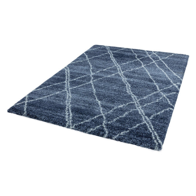 Alto AL01 Modern Moroccan Berber Soft Plush Boho Shaggy Blue/Cream Rug-Asiatic Carpets-Rug Love - The Most Loved Rug Store