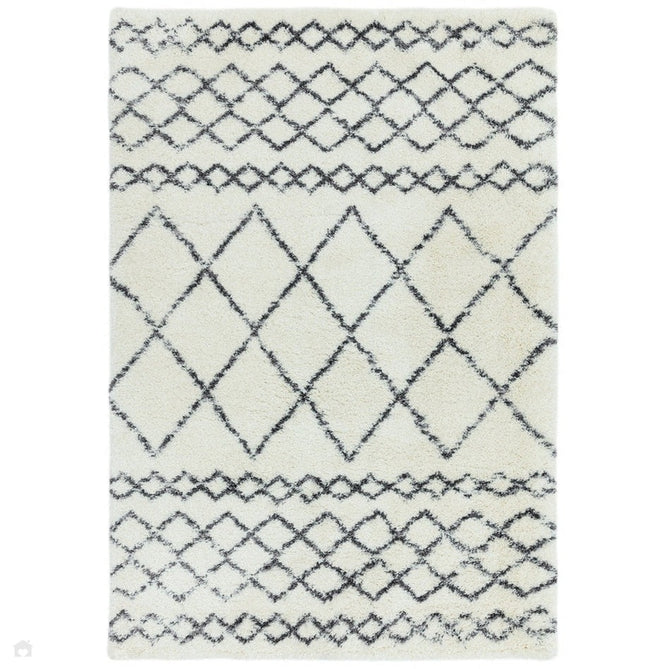 Alto AL02 Modern Moroccan Berber Soft Plush Boho Shaggy Cream/Grey Rug-Asiatic Carpets-Rug Love - The Most Loved Rug Store