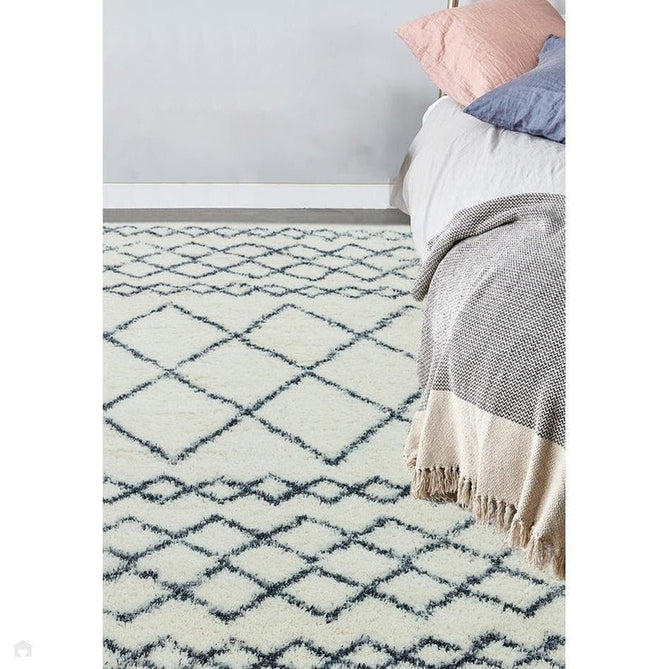 Alto AL02 Modern Moroccan Berber Soft Plush Boho Shaggy Cream/Grey Rug-Asiatic Carpets-Rug Love - The Most Loved Rug Store