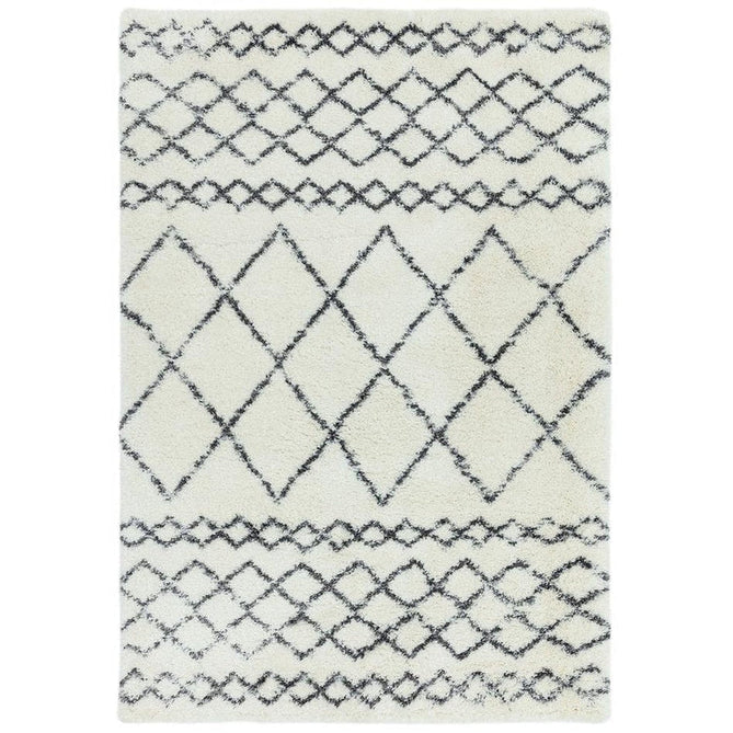 Alto AL02 Modern Moroccan Berber Soft Plush Boho Shaggy Cream/Grey Rug-Asiatic Carpets-Rug Love - The Most Loved Rug Store