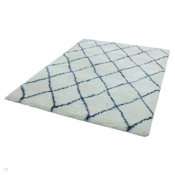 Alto AL03 Modern Moroccan Berber Soft Plush Boho Shaggy Cream/Blue Rug-Asiatic Carpets-Rug Love - The Most Loved Rug Store