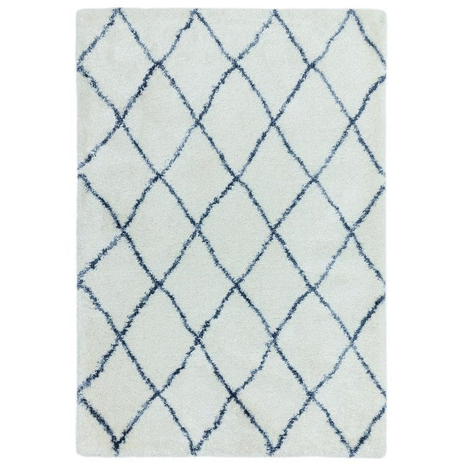 Alto AL03 Modern Moroccan Berber Soft Plush Boho Shaggy Cream/Blue Rug-Asiatic Carpets-Rug Love - The Most Loved Rug Store