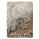 Amara AMA101 Modern Abstract Marbled Granite Stone High-Density Soft-Touch Polyester Ivory/Grey/Taupe Rug