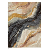 Amara AMA102 Modern Abstract Marbled Granite Stone High-Density Soft-Touch Polyester Peal/Midnight Rug