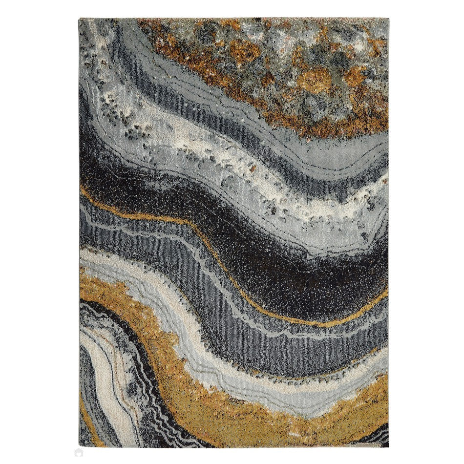 Soft Stone Rug On Sale Amara AMA103 Modern Abstract Marbled Granite Stone High-Density ...