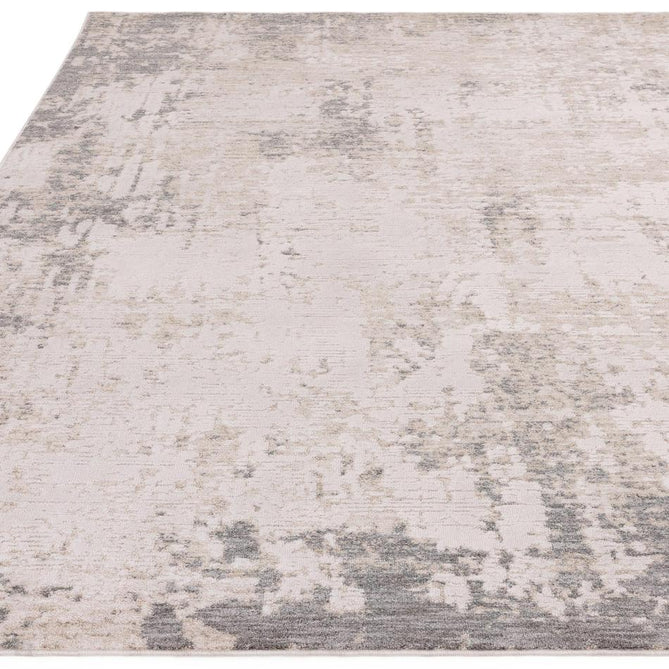 Anders AN01 Modern Abstract Distressed Space-Dyed Shimmer Soft Raised Textured Low Profile Short Pile Polyblend Ivory/Grey/Beige/Taupe Rug-Asiatic Carpets-Rug Love - The Most Loved Rug Store