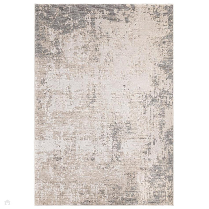 Anders AN01 Modern Abstract Distressed Space-Dyed Shimmer Soft Raised Textured Low Profile Short Pile Polyblend Ivory/Grey/Beige/Taupe Rug-Asiatic Carpets-Rug Love - The Most Loved Rug Store