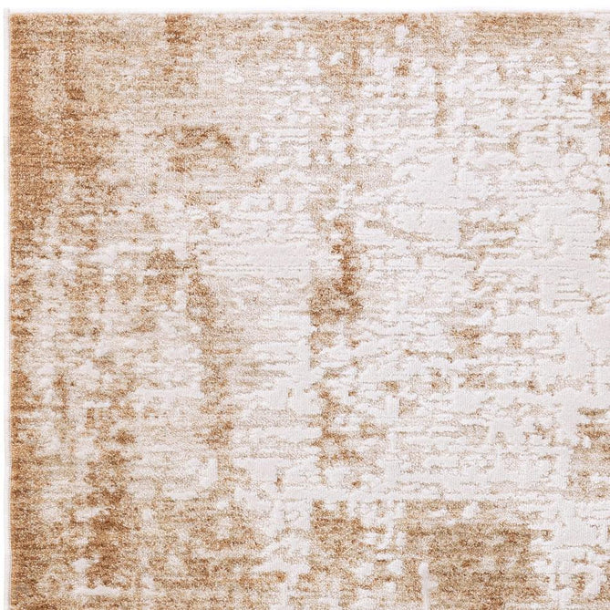 Anders AN02 Modern Abstract Distressed Shimmer Soft Raised Textured Low Profile Short Pile Polyester Beige/Cream/Honey Brown Rug-Asiatic Carpets-Rug Love - The Most Loved Rug Store