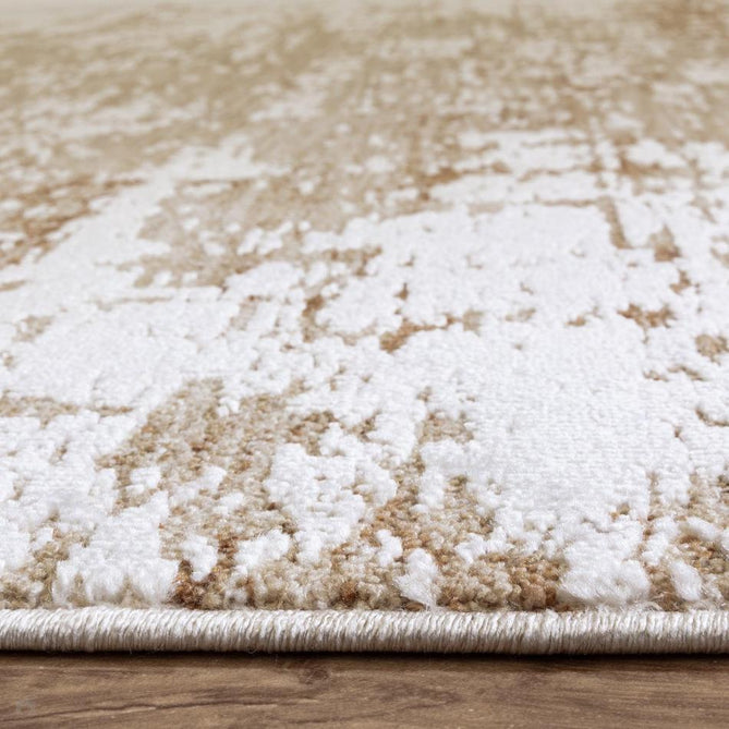 Anders AN03 Modern Abstract Distressed Shimmer Soft Raised Textured Low Profile Short Pile Polyester Beige/Cream/Sand Rug-Asiatic Carpets-Rug Love - The Most Loved Rug Store