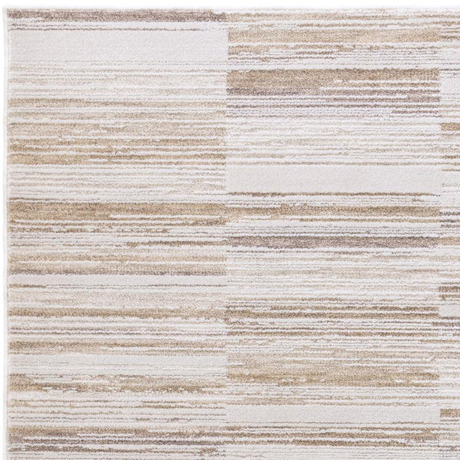 Anders AN08 Modern Abstract Linear Stripe Block Distressed Space-Dyed Shimmer Soft Raised Textured Low Profile Short Pile Polyblend Ivory/Beige/Golden Sand/Taupe Rug-Asiatic Carpets-Rug Love - The Most Loved Rug Store