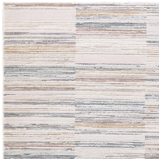Anders AN09 Modern Abstract Linear Stripe Block Distressed Space-Dyed Shimmer Soft Raised Textured Low Profile Short Pile Polyblend Ivory/Taupe/Grey/Blue/Gold Rug-Asiatic Carpets-Rug Love - The Most Loved Rug Store