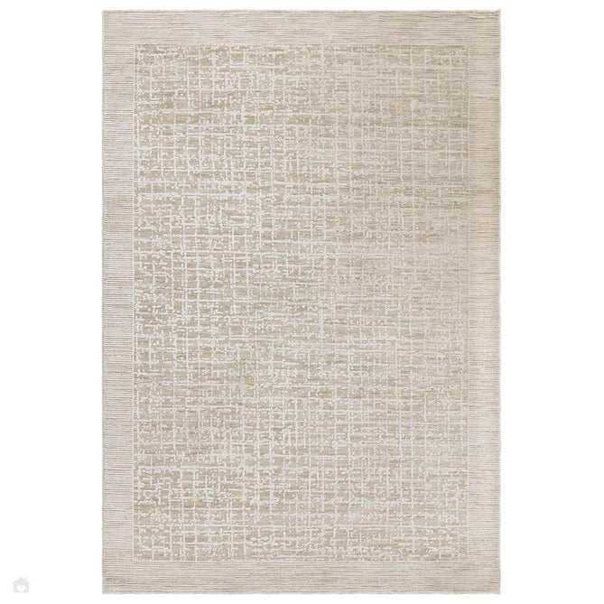 Anders AN10 Modern Abstract Distressed Shimmer Soft Raised Textured Low Profile Short Pile Polyester Beige Rug-Asiatic Carpets-Rug Love - The Most Loved Rug Store