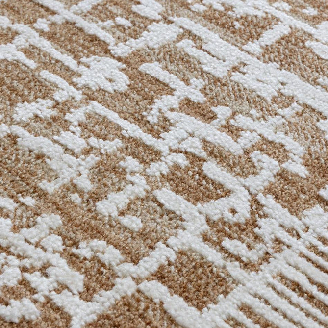 Anders AN11 Modern Abstract Distressed Shimmer Soft Raised Textured Low Profile Short Pile Polyester Warm Beige Tan/Cream/Taupe/Golden Tan/Mocha Rug-Asiatic Carpets-Rug Love - The Most Loved Rug Store