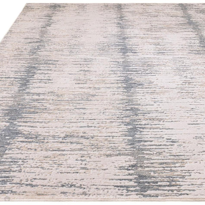 Anders AN15 Modern Vertical Striation Brushstroke Distressed Space-Dyed Shimmer Soft Raised Textured Low Profile Short Pile Polyblend Ivory/Steel Blue/Grey/Beige Rug-Asiatic Carpets-Rug Love - The Most Loved Rug Store