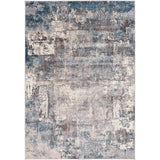 Ankara AKR2307 Modern Abstract Blue/Dark Blue/Cream/Taupe/Charcoal/Grey Flat-Pile Rug