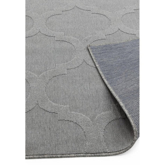 Antibes AN01 Trellis Modern Geometric Durable Stain-Resistant Weatherproof Flatweave In-Outdoor Grey Rug-Asiatic Carpets-Rug Love - The Most Loved Rug Store