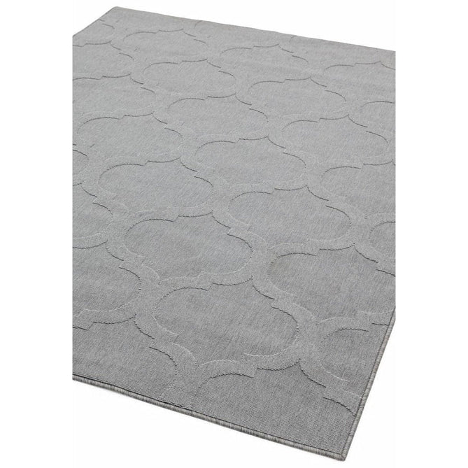 Antibes AN01 Trellis Modern Geometric Durable Stain-Resistant Weatherproof Flatweave In-Outdoor Grey Rug-Asiatic Carpets-Rug Love - The Most Loved Rug Store