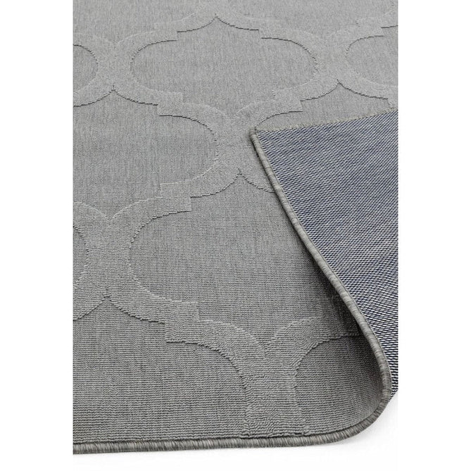 Antibes AN01 Trellis Modern Geometric Durable Stain-Resistant Weatherproof Flatweave In-Outdoor Grey Rug-Asiatic Carpets-Rug Love - The Most Loved Rug Store