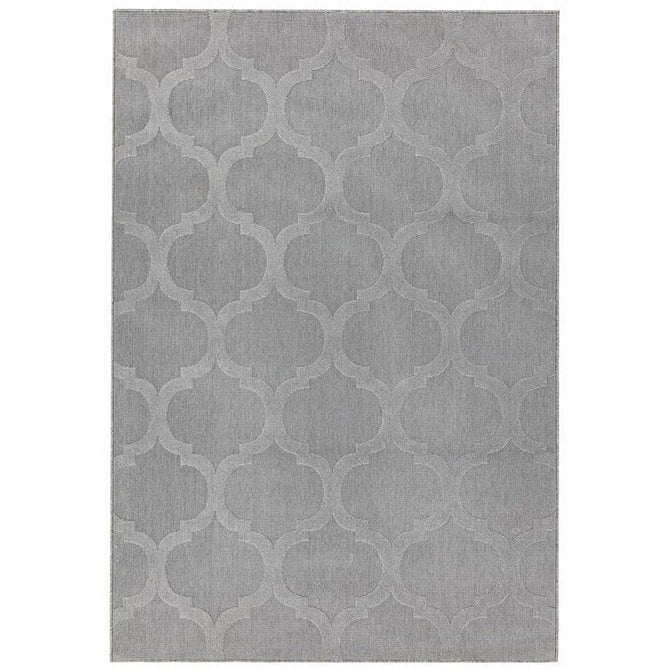 Antibes AN01 Trellis Modern Geometric Durable Stain-Resistant Weatherproof Flatweave In-Outdoor Grey Rug-Asiatic Carpets-Rug Love - The Most Loved Rug Store