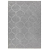 Antibes AN01 Trellis Modern Geometric Durable Stain-Resistant Weatherproof Flatweave In-Outdoor Grey Rug