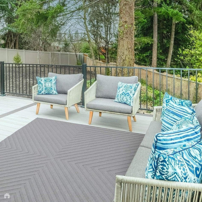 Antibes AN07 Arrow Modern Geometric Durable Stain-Resistant Weatherproof Flatweave In-Outdoor Light Grey Rug-Asiatic Carpets-Rug Love - The Most Loved Rug Store