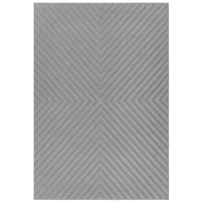 Antibes AN07 Arrow Modern Geometric Durable Stain-Resistant Weatherproof Flatweave In-Outdoor Light Grey Rug-Asiatic Carpets-Rug Love - The Most Loved Rug Store