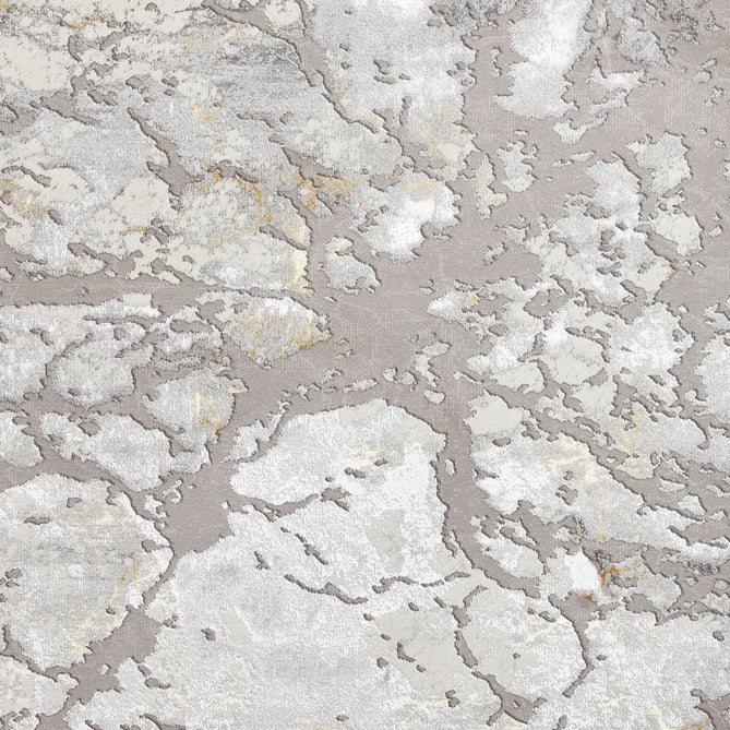 Apollo 2677 Modern Abstract Distressed Marble Metallic Shimmer High-Density Textured Low Profile Short-Pile Grey/Gold/Cream Rug-Think Rugs-Rug Love - The Most Loved Rug Store