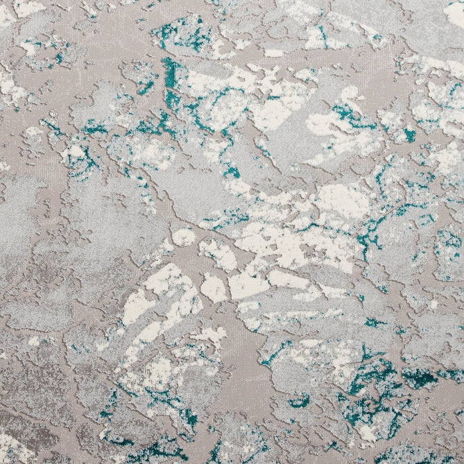 Apollo 2677 Modern Abstract Distressed Marble Metallic Shimmer High-Density Textured Low Profile Short-Pile Grey/Green/Cream Rug-Think Rugs-Rug Love - The Most Loved Rug Store