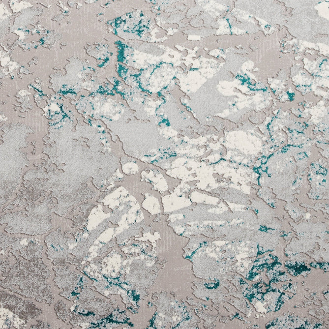 Apollo 2677 Modern Abstract Distressed Marble Metallic Shimmer High-Density Textured Low Profile Short-Pile Grey/Green/Cream Rug-Think Rugs-Rug Love - The Most Loved Rug Store