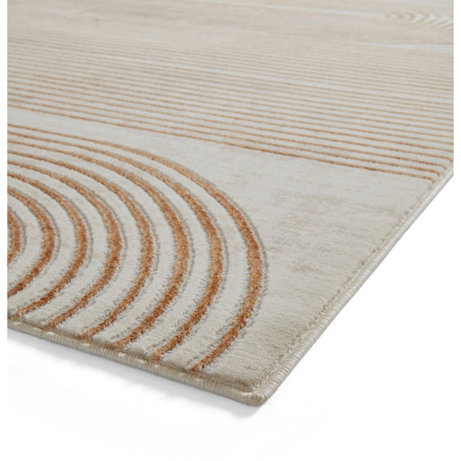 Apollo 2683 Modern Geometric Swirl Distressed Metallic Shimmer High-Density Textured Low Profile Short-Pile Beige/Grey/Bronze/Terra/Brown/Cream Rug-Think Rugs-Rug Love - The Most Loved Rug Store