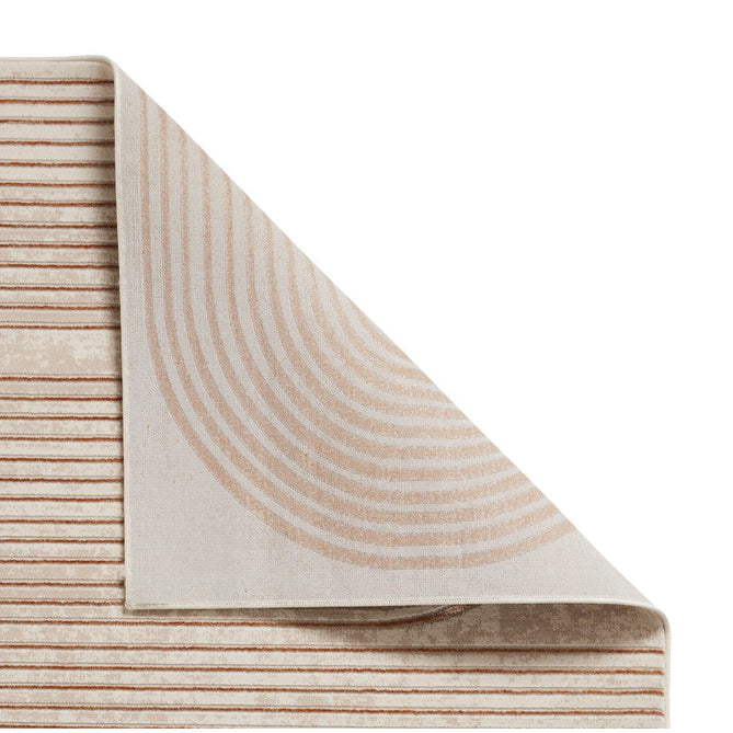 Apollo 2683 Modern Geometric Swirl Distressed Metallic Shimmer High-Density Textured Low Profile Short-Pile Beige/Grey/Bronze/Terra/Brown/Cream Rug-Think Rugs-Rug Love - The Most Loved Rug Store