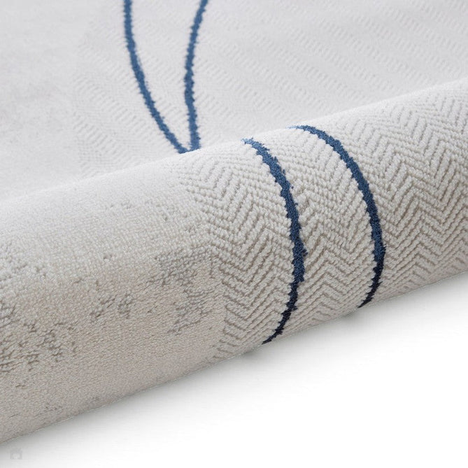 Apollo E9974 Modern Abstract Distressed Marble Metallic Shimmer High-Density Textured Low Profile Short-Pile Grey/Blue Rug-Think Rugs-Rug Love - The Most Loved Rug Store