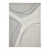Apollo E9974 Modern Abstract Distressed Marble Metallic Shimmer High-Density Textured Low Profile Short-Pile Grey/Blue Rug