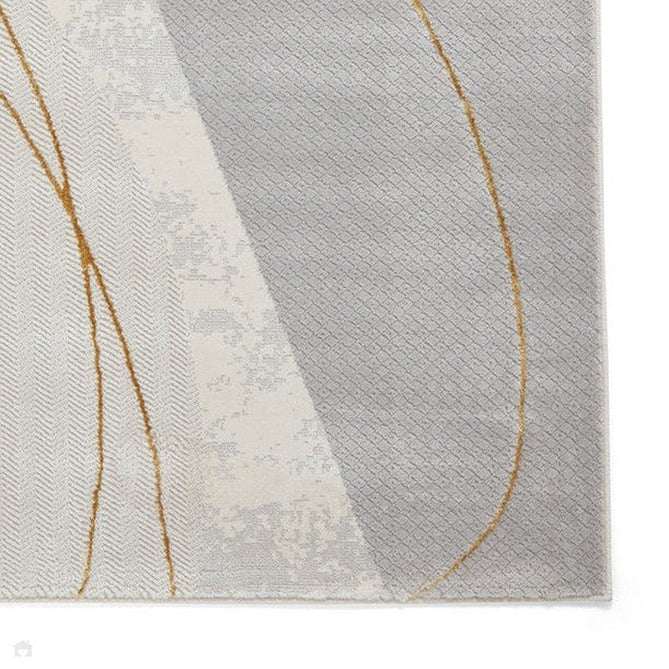 Apollo E9974 Modern Abstract Distressed Marble Metallic Shimmer High-Density Textured Low Profile Short-Pile Grey/Gold Rug-Think Rugs-Rug Love - The Most Loved Rug Store